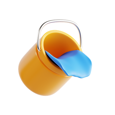 Color Bucket  3D Icon