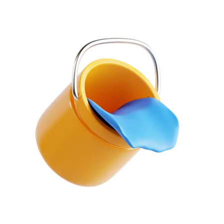 Color Bucket  3D Icon