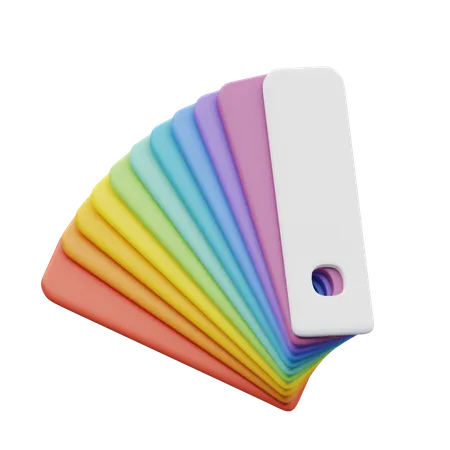 Color chart  3D Illustration