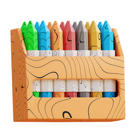 Color Crayons  3D Icon