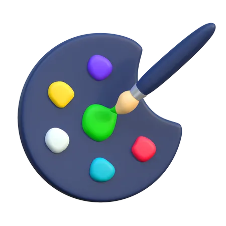 Color Palette  3D Icon