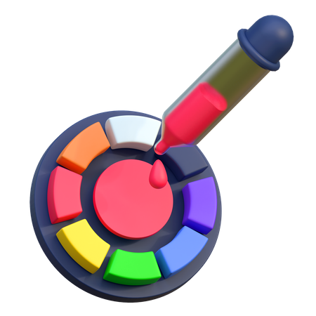 Color Palette  3D Icon