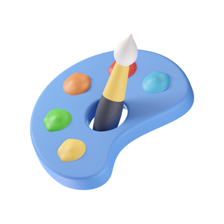 Color Palette  3D Icon