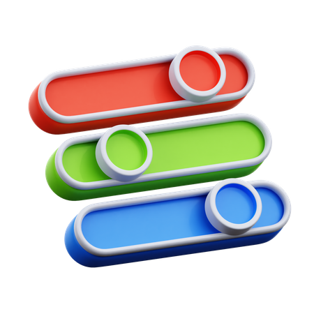 Color Slides  3D Icon