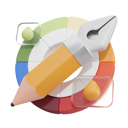 Color Wheel  3D Icon