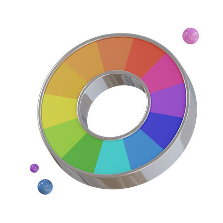 Color Wheel  3D Icon