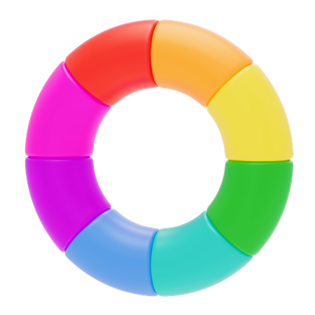 Color Wheel  3D Icon