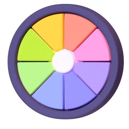 Color Wheel  3D Icon