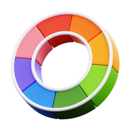 Color Wheel  3D Icon