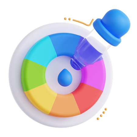 Color Wheel  3D Icon