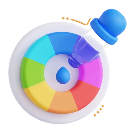 Color Wheel  3D Icon