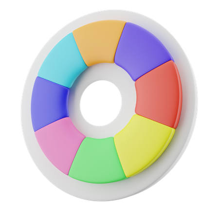 Color Wheel  3D Icon