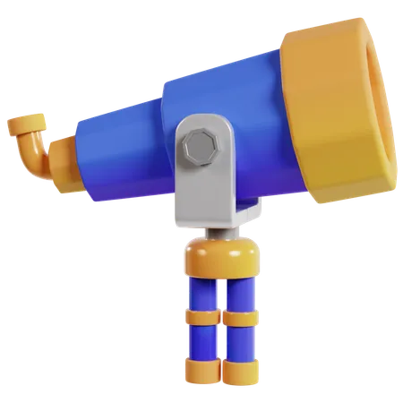 Colorful Toy Telescope  3D Icon