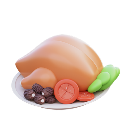 Comer comida  3D Icon