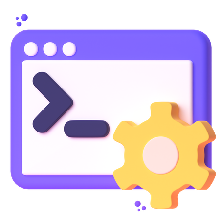 Command Line  3D Icon