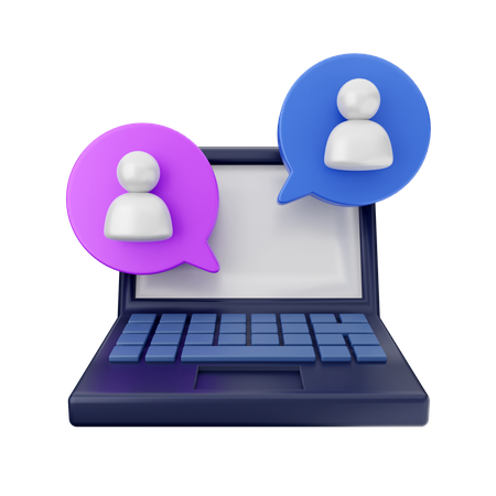 Communication Chat  3D Icon