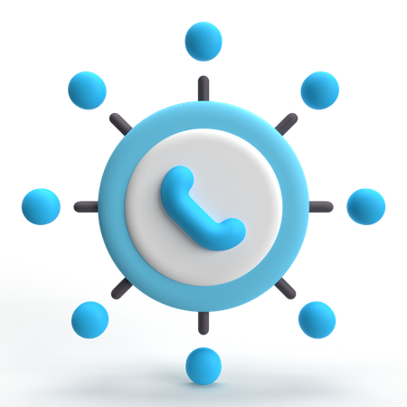 Communication Network  3D Icon