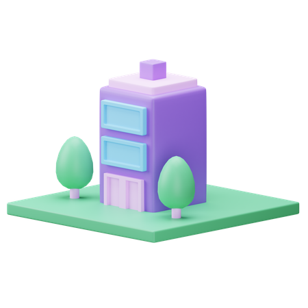 Company Building  3D Icon