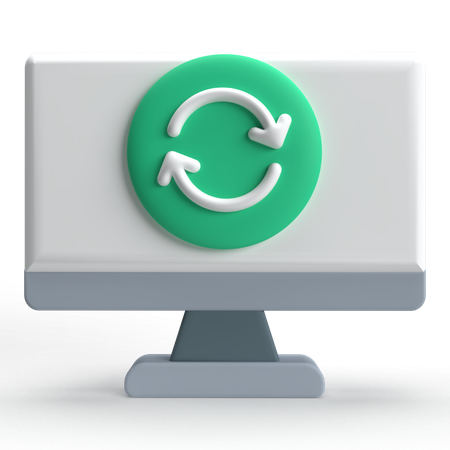 Computer aktualisieren  3D Icon