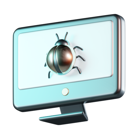 Computer Bug  3D Icon