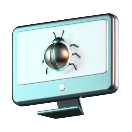 Computer Bug  3D Icon