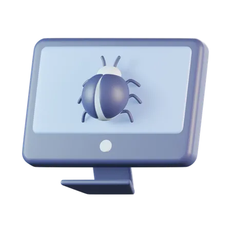 Computer Bug  3D Icon