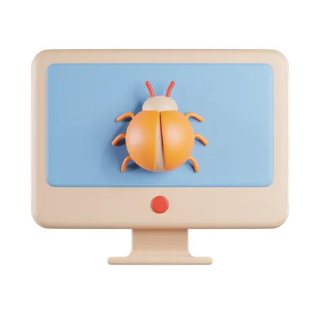 Computer Bug  3D Icon