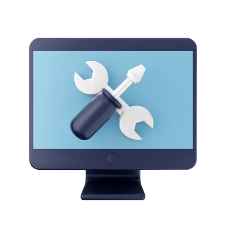 Computer Repair  3D Icon