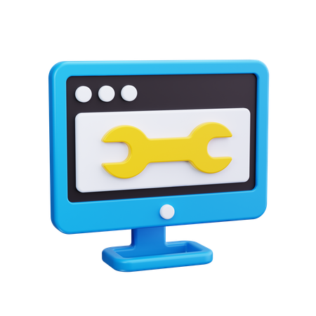 Computer Service  3D Icon