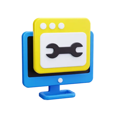 Computer Service  3D Icon