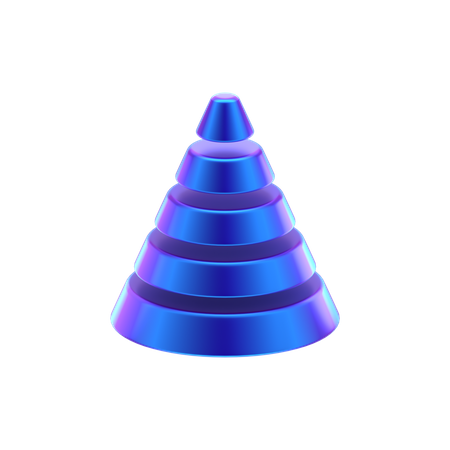 Cone Abstract Shape  3D Icon