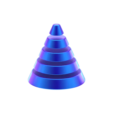 Cone Abstract Shape  3D Icon