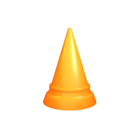 Cone de construção  3D Icon