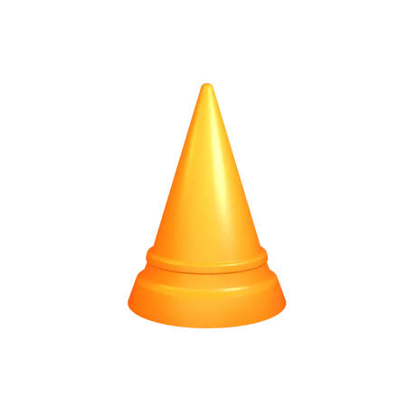 Cone de construção  3D Icon