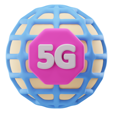 Conexión 5G  3D Icon