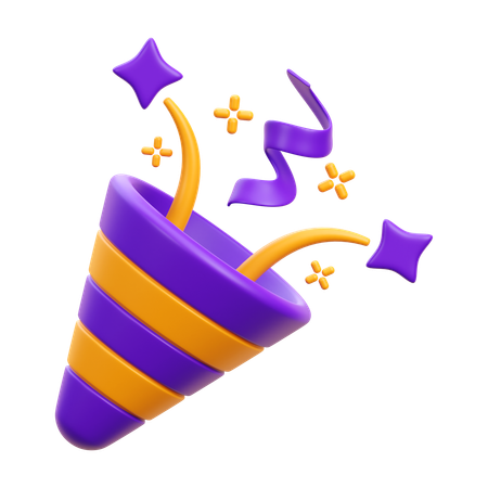 Confetti  3D Icon