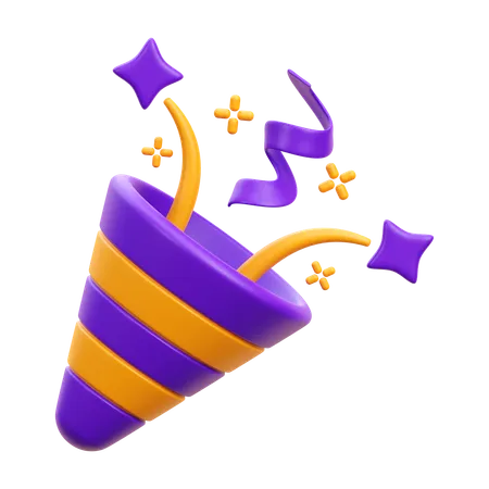 Confetti  3D Icon