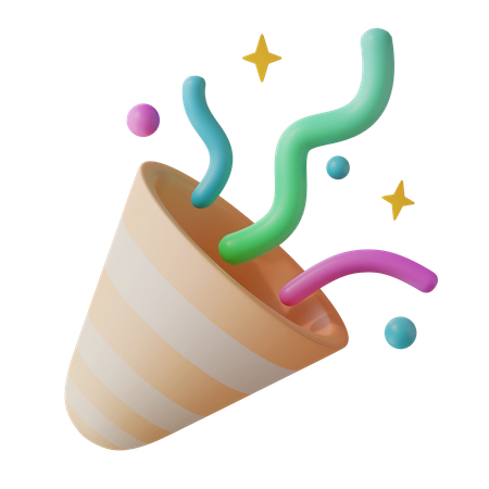 Confetti  3D Icon