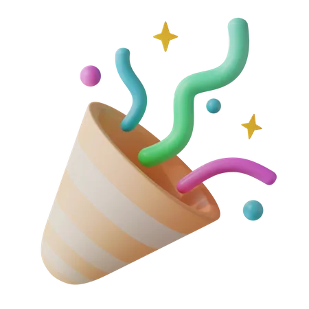 Confetti  3D Icon