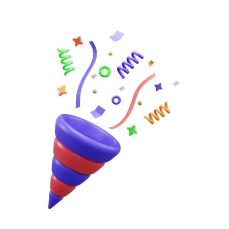 Confetti  3D Icon