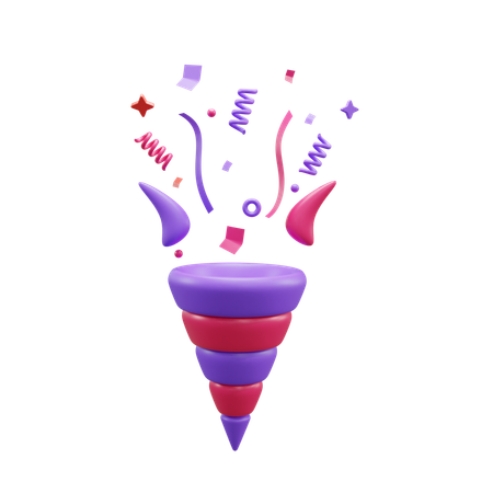 Confetti  3D Icon