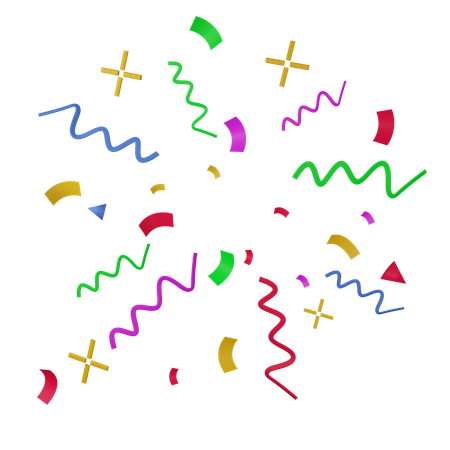 Confetti burst  3D Icon