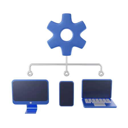 Configuración del dispositivo  3D Icon