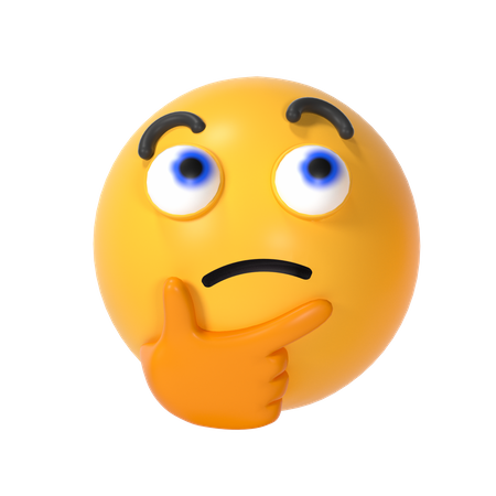 Confused  3D Emoji