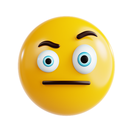 Confused Emoji  3D Icon