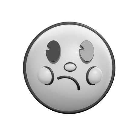 Confused Face  3D Icon