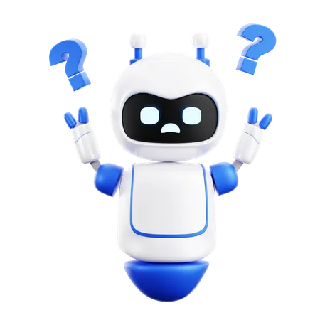 Confused Robot  3D Icon