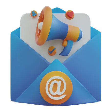 Congratulations Email  3D Icon