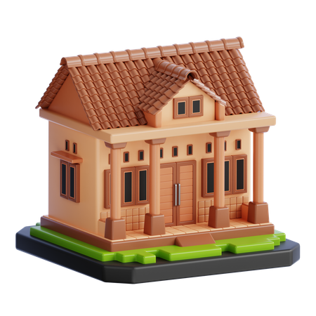 Construção de casas  3D Icon