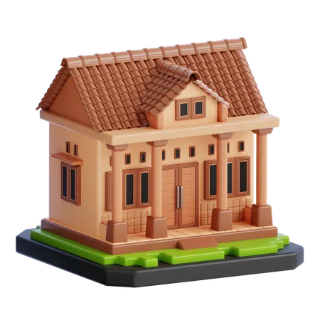 Construção de casas  3D Icon